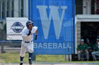 Baseball vs Babson  Wheaton College Baseball vs Babson during Championship game of the NEWMAC Championship hosted by Wheaton. - (Photo by Keith Nordstrom) : Wheaton, baseball, NEWMAC